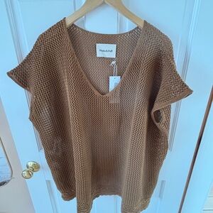 Misha And Puff Resin Open-Weave Net Tunic Dress